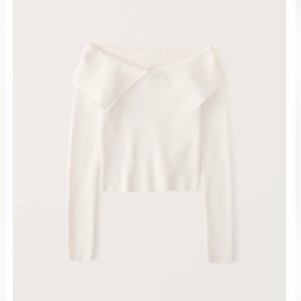 Abercrombie & Fitch Off-The-Shoulder Slim Sweater
